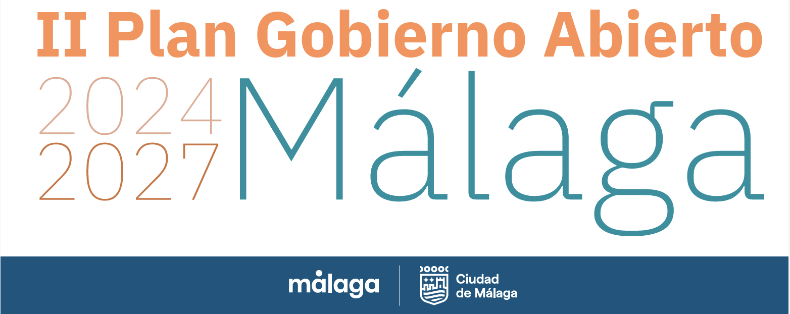Portada del II Plan de Gobierno Abierto de Málaga 2024-2027